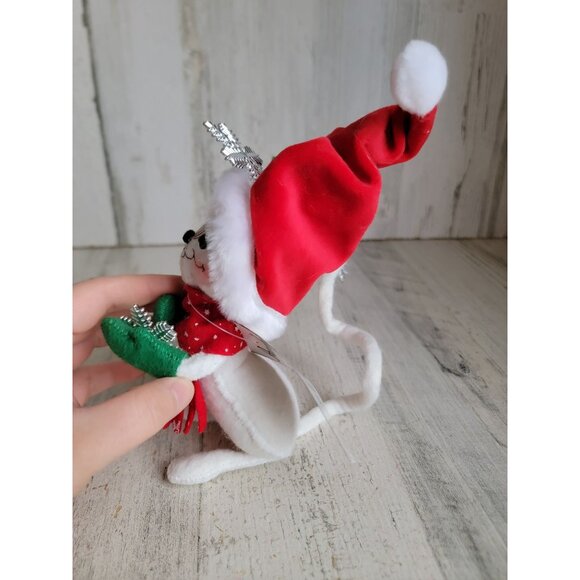Annalee snowflake Mouse Xmas scarf mistletoe figure decor - Picture 3 of 5